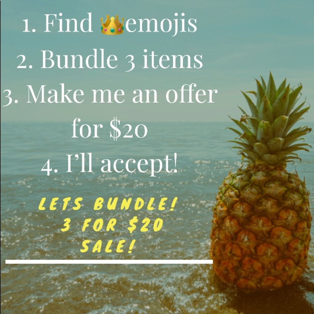 👑3 for $20 bundle sale!👑